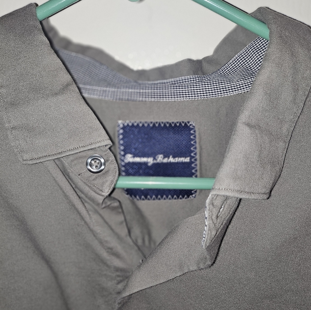 Tommy Bahama Charcoal Long Sleeve Shirt - Picture 4 of 6